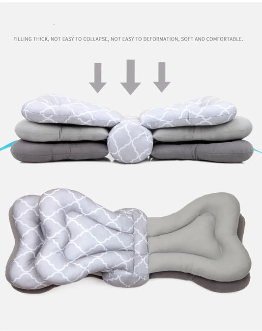 Multi-Function Nursing Pillow for Breastfeeding & Bottle Feeding – 100% Cotton Maternity Cushion for Newborns