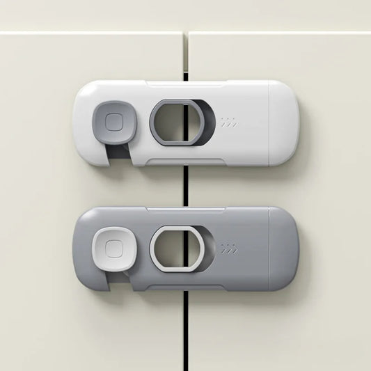 Child Safety Cabinet Locks 2-Pack – No-Tool Installation, Universal Fit for Drawers, Fridges & Cupboards
