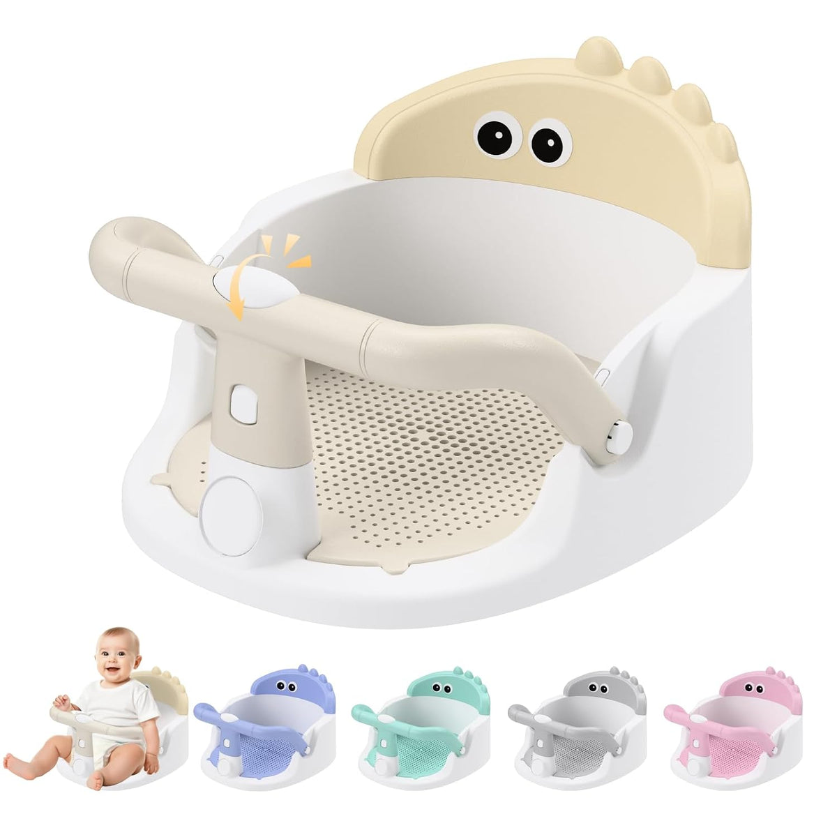 Green baby bath seat image 10