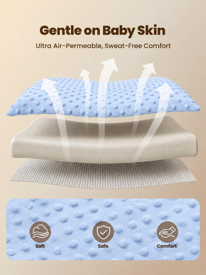 Baby Lounger, Nursing Pillow & Tummy Time Mat with Washable Cover