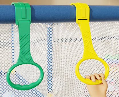 Baby Playpen Pull-Up Rings – 5-Piece Colourful Grip Set
