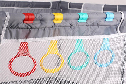 Baby Playpen Pull-Up Rings – 5-Piece Colourful Grip Set