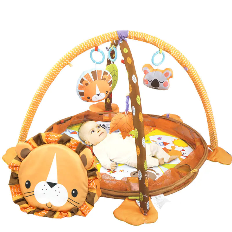 Multifunctional Baby Play Mat with Gym Frame and Toys