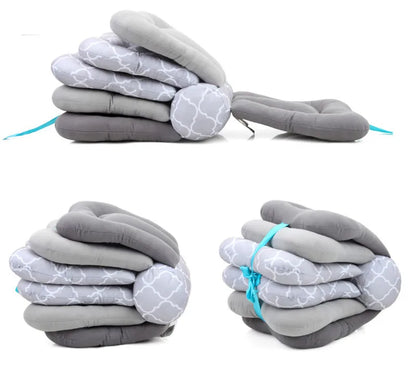 Multi-Function Nursing Pillow for Breastfeeding & Bottle Feeding – 100% Cotton Maternity Cushion for Newborns