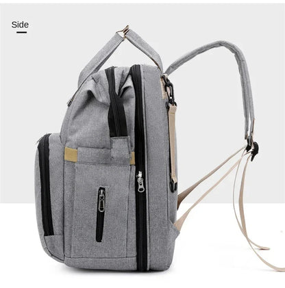 Large Capacity Mummy Diaper Backpack with Changing Mat – Baby Nursing Bag 36–55L for Travel