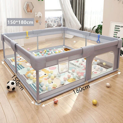 Baby Playpen for Children Play Area Baby Playground Safety Barriers Basketball Baby Activity Gym Child Fence Ball Box Game