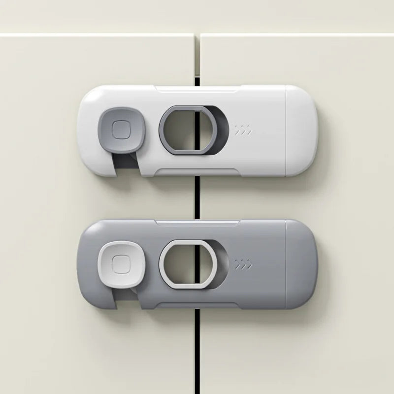 Child Safety Cabinet Locks 2-Pack – No-Tool Installation, Universal Fit for Drawers, Fridges & Cupboards