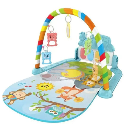 Baby Kick & Play Piano Tummy Time Mat – Musical Activity Gym with Lights & Removable Piano