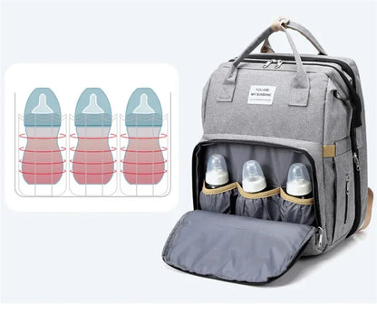 Large Capacity Mummy Diaper Backpack with Changing Mat – Baby Nursing Bag 36–55L for Travel