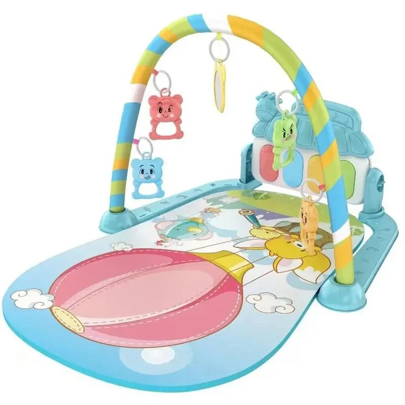 Baby Kick & Play Piano Tummy Time Mat – Musical Activity Gym with Lights & Removable Piano