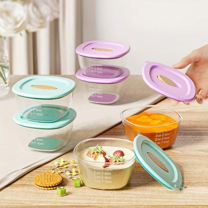 Baby Food Storage Containers 4-Pack – Reusable Square Sealed Containers with Lids for Kitchen & On-the-Go