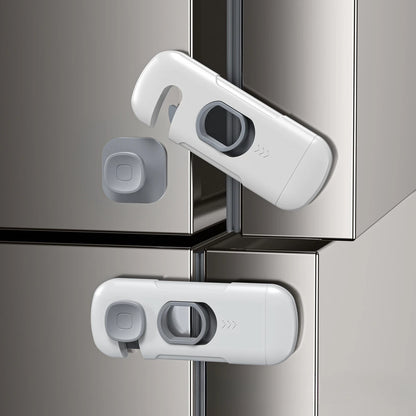 Child Safety Cabinet Locks 2-Pack – No-Tool Installation, Universal Fit for Drawers, Fridges & Cupboards