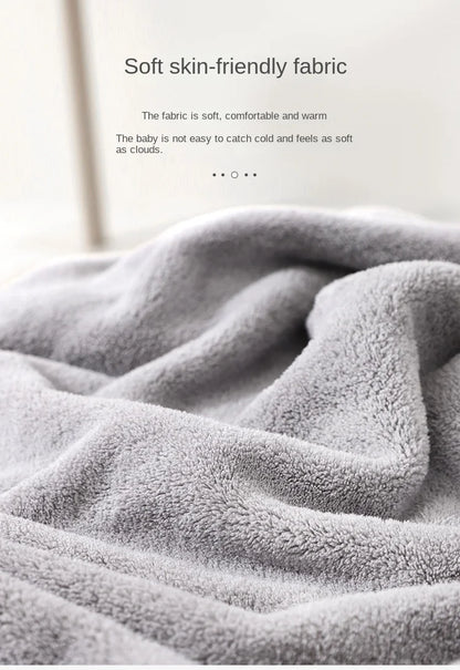 Baby Hooded Bath Towel – Super Soft Absorbent Bathrobe Blanket 80×80cm for Newborns