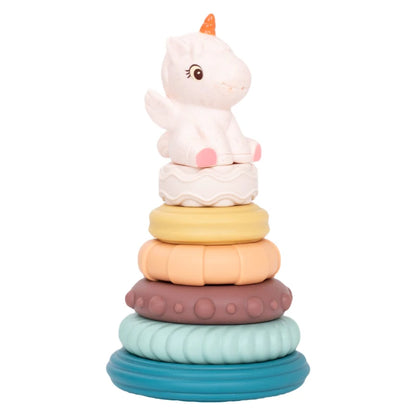 Dinosaur Stacking Tower Toy – Montessori Nesting Rings for Babies & Toddlers Ages 7–12 Months