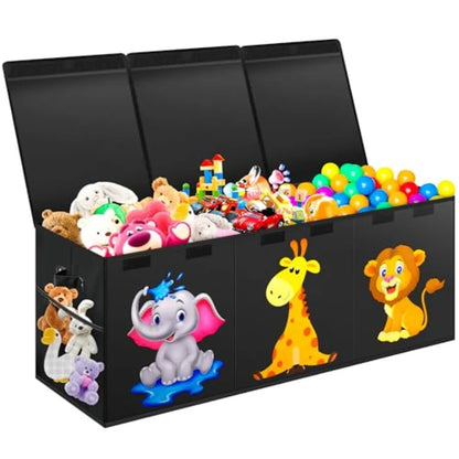 Extra Large Collapsible Toy Box with Lid – Kids Toy Storage Chest 40" × 16" for Boys & Girls