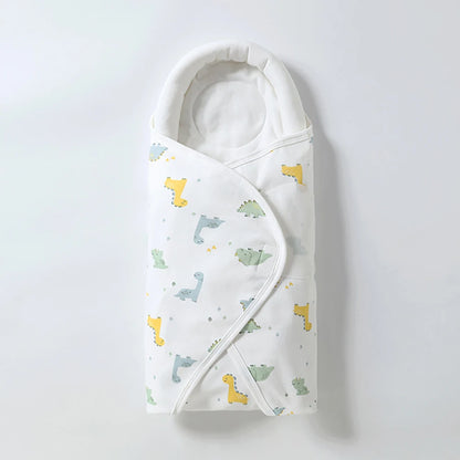 100% Cotton Baby Swaddle Wrap Blanket for Newborns – Anti-Startle Cartoon Sleep Blanket for 0–6 Months
