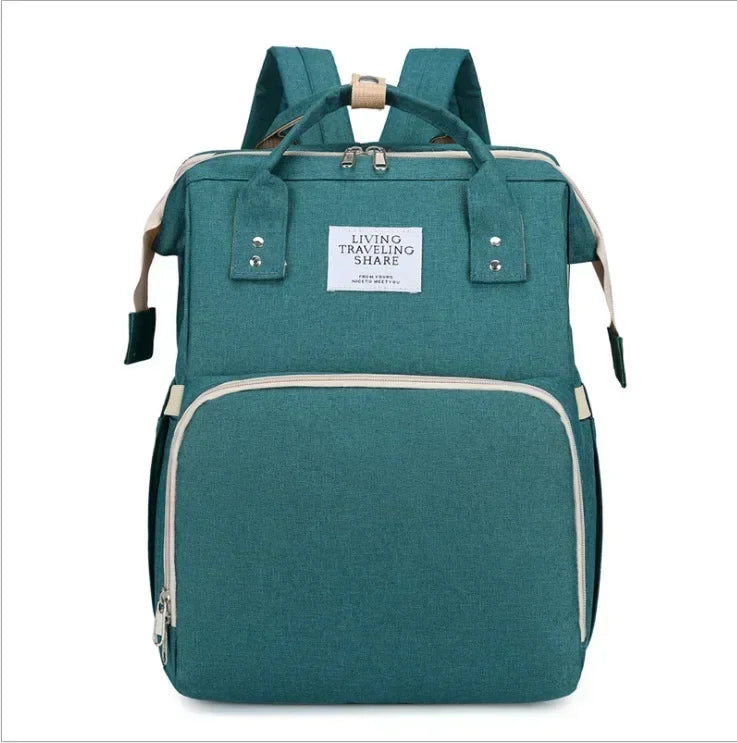 Large Capacity Mummy Diaper Backpack with Changing Mat – Baby Nursing Bag 36–55L for Travel