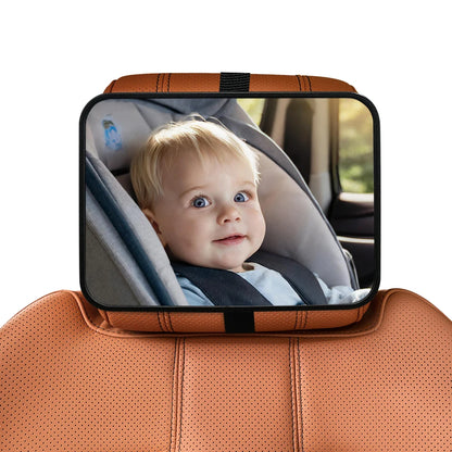 Shatterproof Baby Car Mirror – Universal Rear-Facing Seat Rearview Mirror, Easy Install