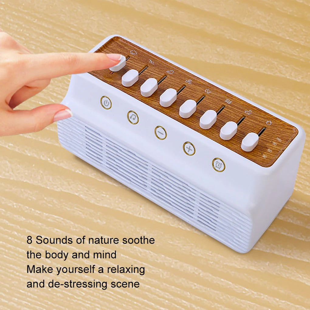 Portable Baby White Noise Machine & Bluetooth Speaker – 8 Soothing Sounds for Sleep