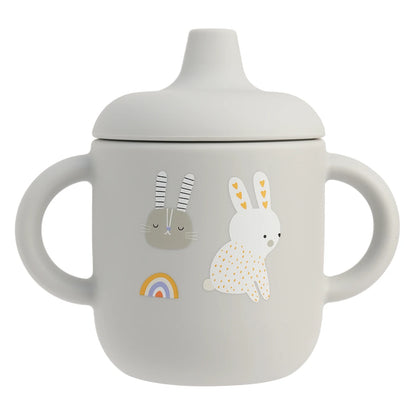 Silicone Baby Training Cup with Handle – BPA-Free, Leak-Proof, Dishwasher Safe for Ages 0–3