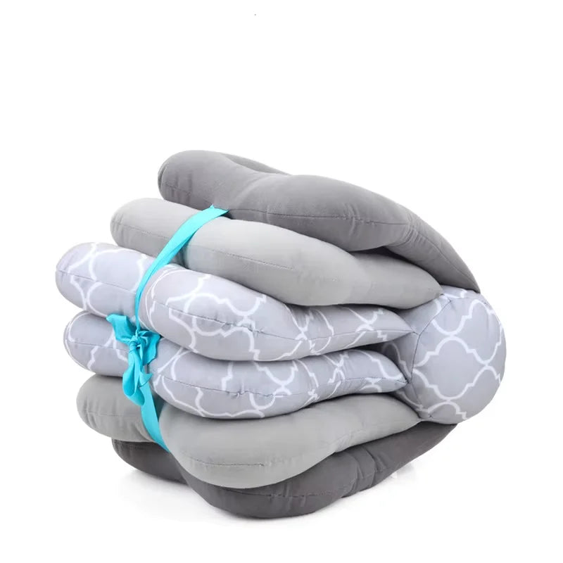 Multi-Function Nursing Pillow for Breastfeeding & Bottle Feeding – 100% Cotton Maternity Cushion for Newborns