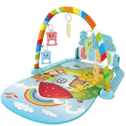 Baby Kick & Play Piano Tummy Time Mat – Musical Activity Gym with Lights & Removable Piano