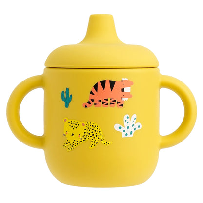 Silicone Baby Training Cup with Handle – BPA-Free, Leak-Proof, Dishwasher Safe for Ages 0–3