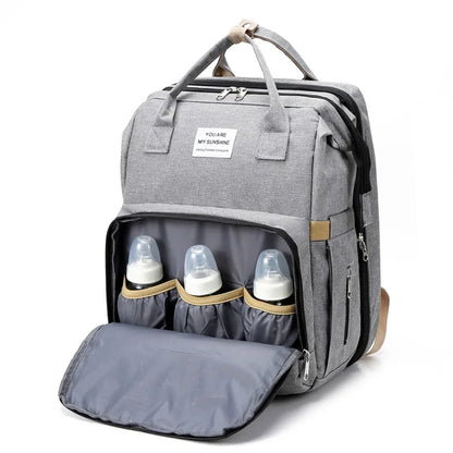 Large Capacity Mummy Diaper Backpack with Changing Mat – Baby Nursing Bag 36–55L for Travel
