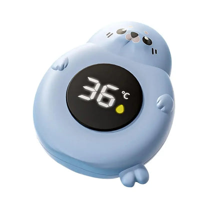 Seal-Shaped Baby Bath Temperature Monitor – Digital LED Floating Thermometer