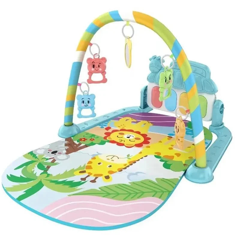 Baby Kick & Play Piano Tummy Time Mat – Musical Activity Gym with Lights & Removable Piano