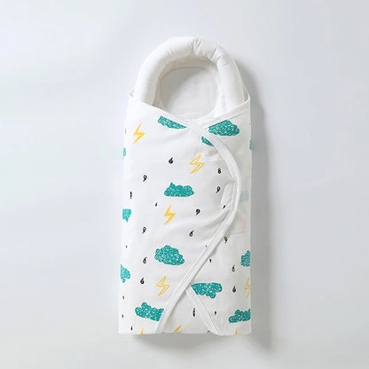 100% Cotton Baby Swaddle Wrap Blanket for Newborns – Anti-Startle Cartoon Sleep Blanket for 0–6 Months