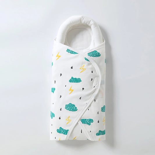 100% Cotton Baby Swaddle Wrap Blanket for Newborns – Anti-Startle Cartoon Sleep Blanket for 0–6 Months