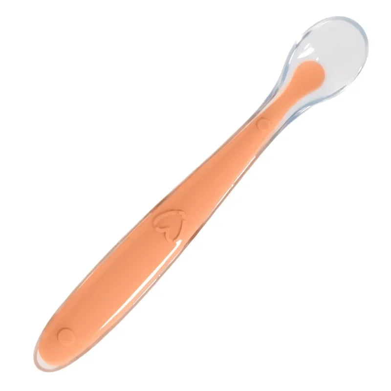 Baby Silicone Learning Spoon Set – 4 Colours, Star Pattern, Soft & BPA-Free for Ages 0–1