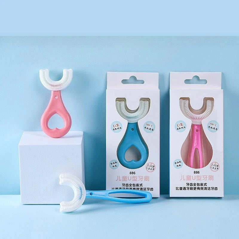 Kids U-Shaped Toothbrush – Soft Manual Toddler Toothbrush