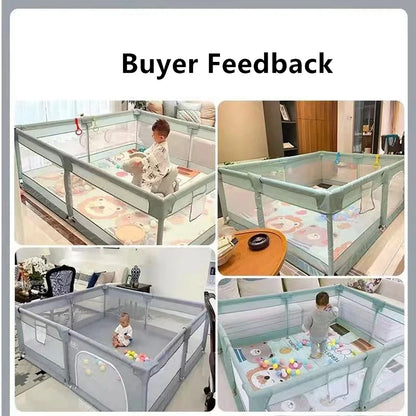 Baby Playpen for Children Play Area Baby Playground Safety Barriers Basketball Baby Activity Gym Child Fence Ball Box Game