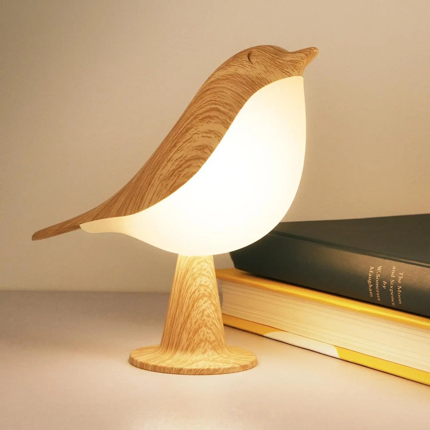 Bird Touch Bedside Lamp for Kids – 3-Colour Dimming USB Rechargeable Night Light for Children's Bedroom