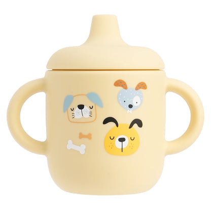 Silicone Baby Training Cup with Handle – BPA-Free, Leak-Proof, Dishwasher Safe for Ages 0–3