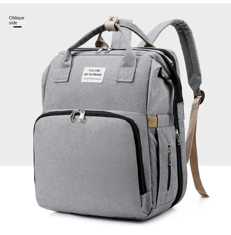 Large Capacity Mummy Diaper Backpack with Changing Mat – Baby Nursing Bag 36–55L for Travel