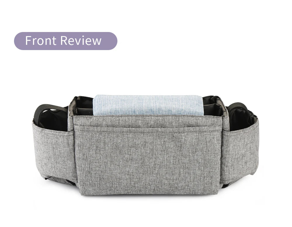 Insulated Baby Bottle Bag & Diaper Organiser – Stroller Mummy Bag for Milk Bottle Storage