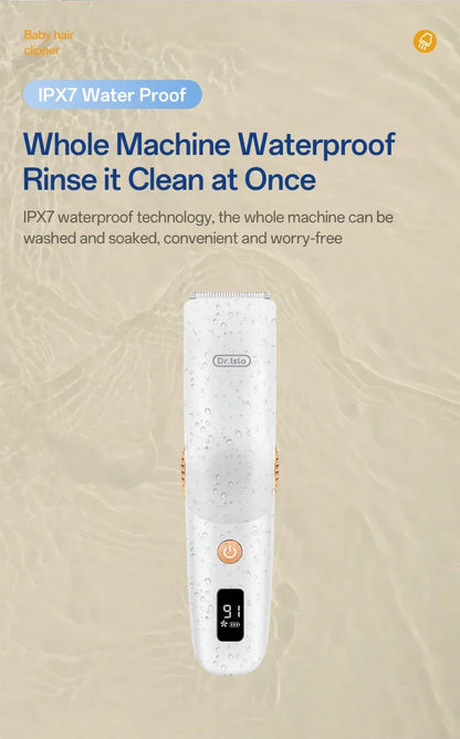 Hair-absorbing Hair Clipper Low Noise Baby Hair IPX7 Waterproof Household Children Clipper Electric Clipper Baby Care