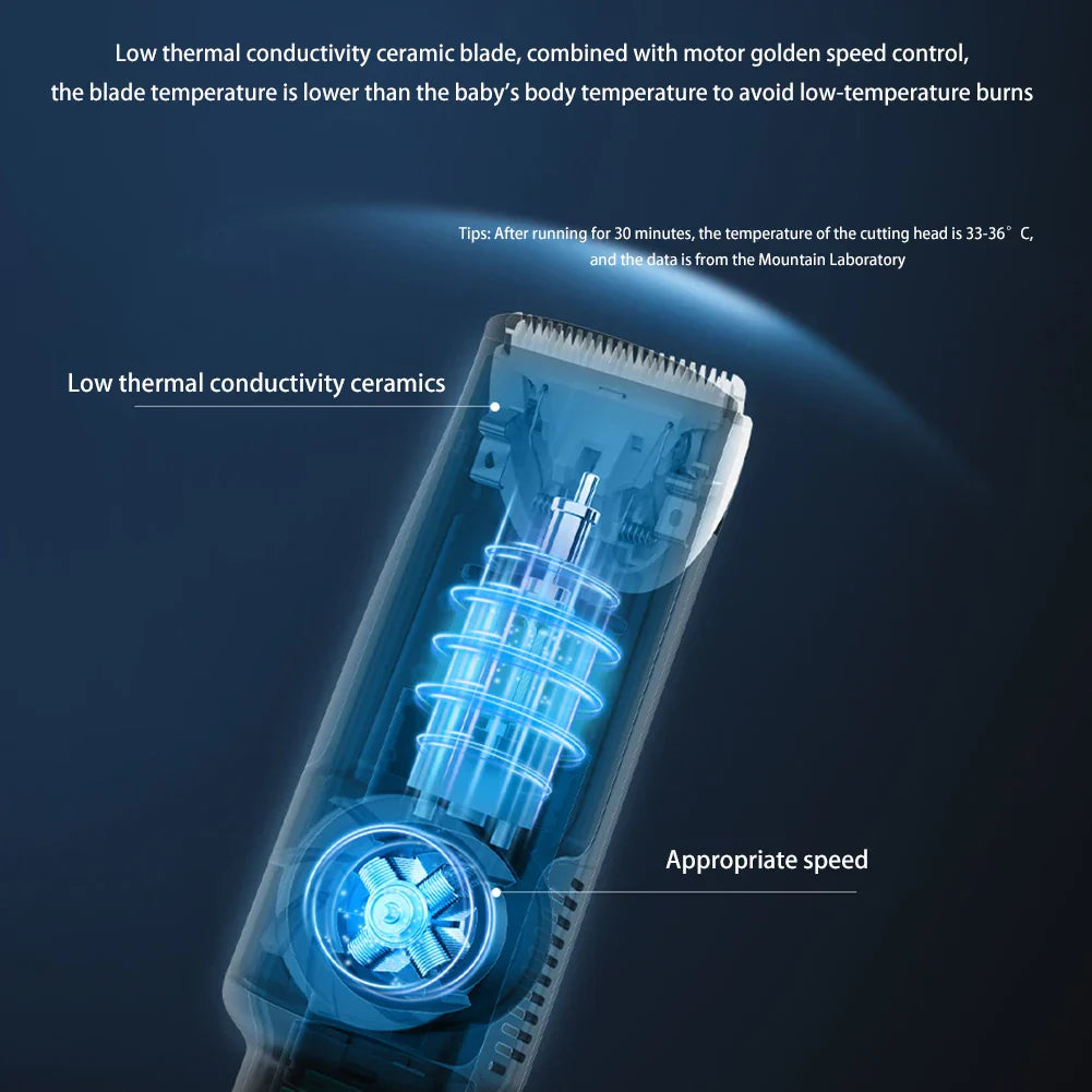 Hair-absorbing Hair Clipper Baby Electric Razor Baby Hair Clipper Children Waterproof Adult Household Electric Clipper