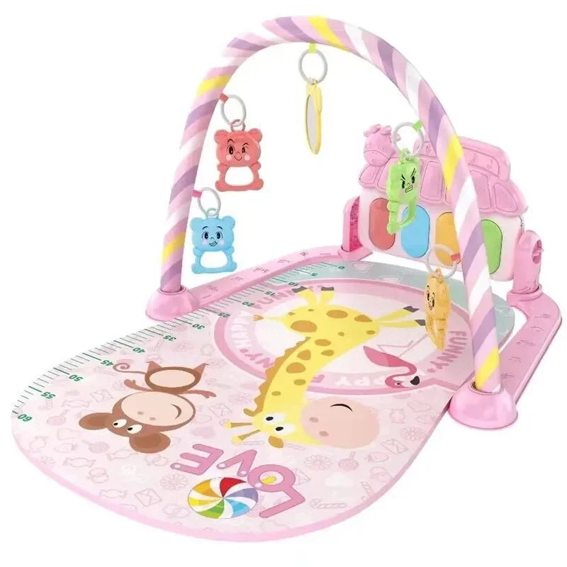 Baby Kick & Play Piano Tummy Time Mat – Musical Activity Gym with Lights & Removable Piano