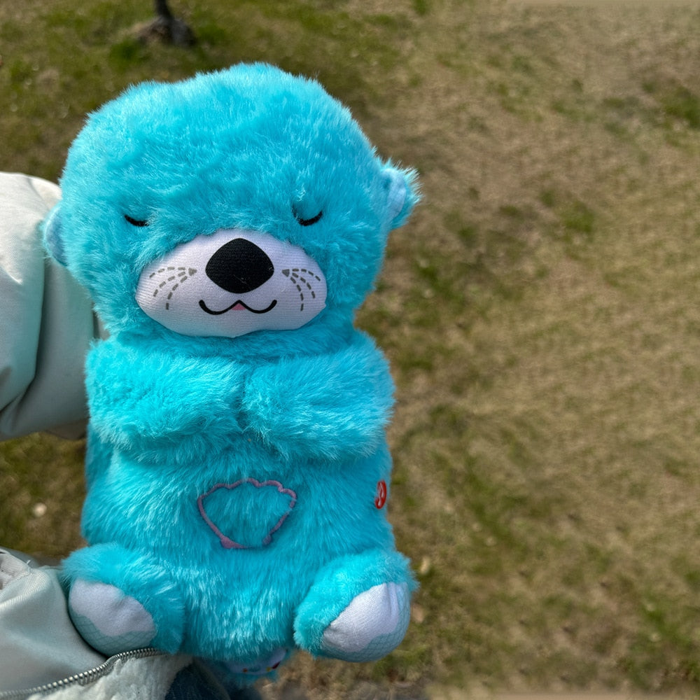Breathing Baby Bear, Sleep and Playmate, Musical Stuffed Plush Toy with Light & Sound