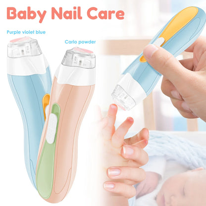 Nail File Quite Compact USB Charging Baby Toenails Clipper With LED Light Adjustable Speed Electric Fingernails File for Newborn