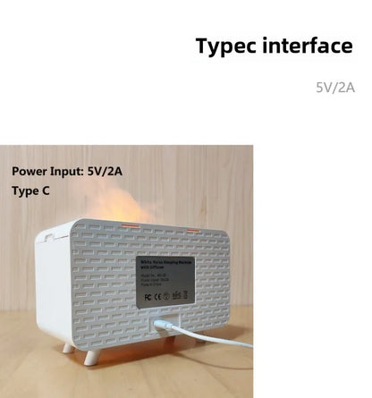 4-in-1 Baby White Noise Machine with Aroma Diffuser, Humidifier & Night Light – 8 Soothing Sounds & 3-Level Dimming