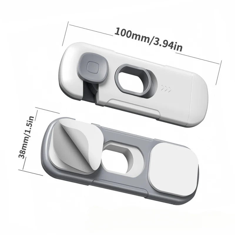 Child Safety Cabinet Locks 2-Pack – No-Tool Installation, Universal Fit for Drawers, Fridges & Cupboards