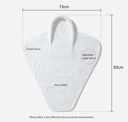 100% Cotton Baby Swaddle Wrap Blanket for Newborns – Anti-Startle Cartoon Sleep Blanket for 0–6 Months