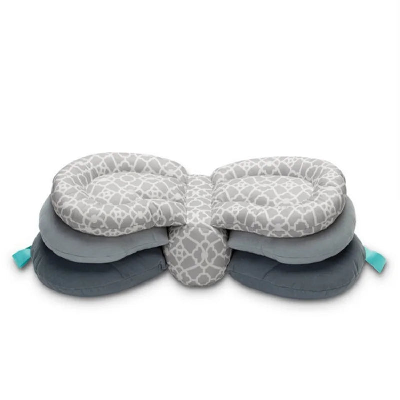 Multi-Function Nursing Pillow for Breastfeeding & Bottle Feeding – 100% Cotton Maternity Cushion for Newborns