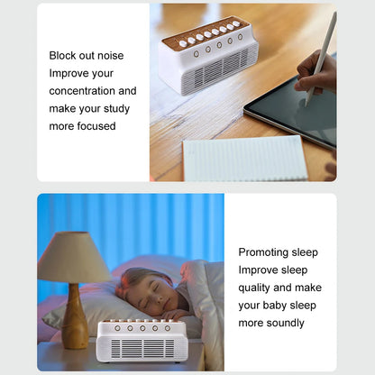 Portable Baby White Noise Machine & Bluetooth Speaker – 8 Soothing Sounds for Sleep