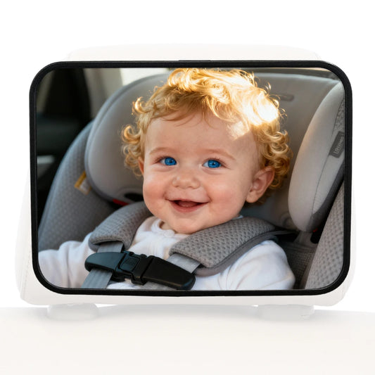 Shatterproof Baby Car Mirror – Universal Rear-Facing Seat Rearview Mirror, Easy Install